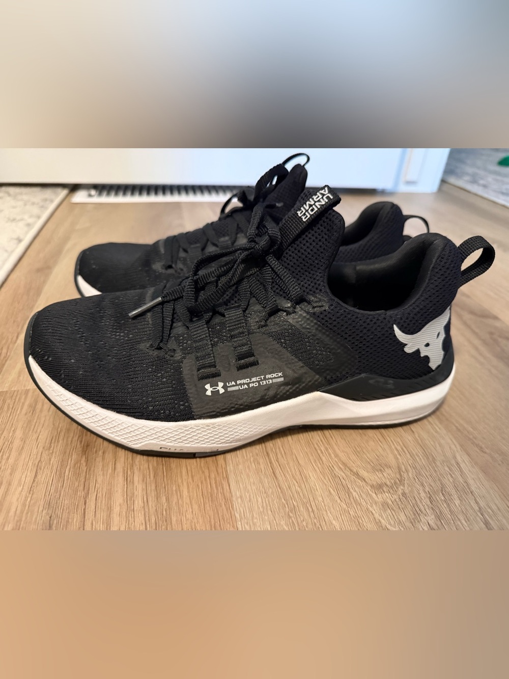 Under Armour Project Rock Unisex Black Training Shoes